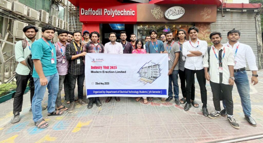 Daffodil Polytechnic Electrical Students Visit MEL Group – Learning Boiler Technology Modern Erection Limited 11 e1748691574153